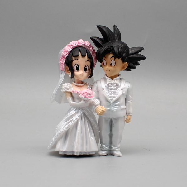 Anime Figuren | Dragon Ball Chichi & Son Goku Hochzeitskleidung Figur